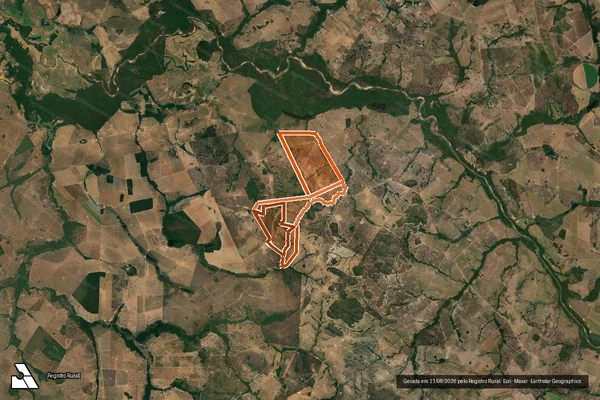Imagem de satélite de FAZENDA ALEGRIA em ITAPIRAPUÃ - GO