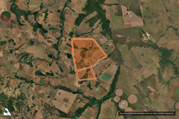 Imagem de satélite de FAZENDA SAGARANA em SANTA FÉ DE GOIÁS - GO