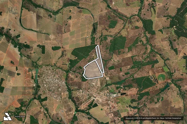 Imagem de satélite de FAZENDA PRIMAVERA em MOZARLÂNDIA - GO