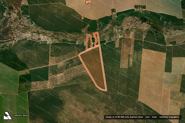 Imagem de satélite de Fazenda Calinde em BAIANÓPOLIS - BA