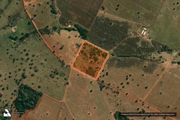 Imagem de satélite de Chacara Cristalina em SANTA FÉ DE GOIÁS - GO