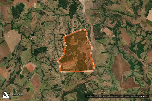 Imagem de satélite de Fazenda Corrego Do Queixada em AMORINÓPOLIS - GO