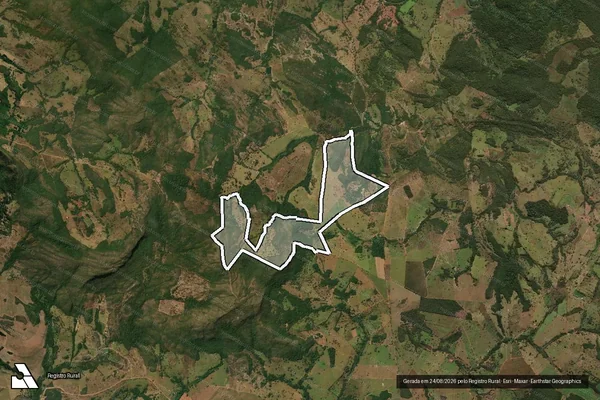 Imagem de satélite de Faz Mato Grande em JARAGUÁ - GO