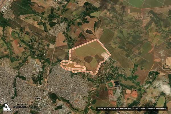Imagem de satélite de FAZ ENGENHO DA SERRA DA BOA VISTA em ANÁPOLIS - GO