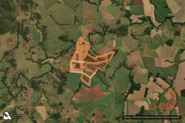 Imagem de satélite de FAZENDA RIO SAO PATRICIO em IPIRANGA DE GOIÁS - GO
