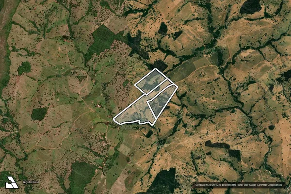 Imagem de satélite de Fazenda Corrego Da Prata em CÓRREGO DO OURO - GO