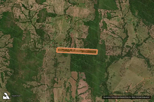 Imagem de satélite de FAZENDA AREIAS em CÓRREGO DO OURO - GO