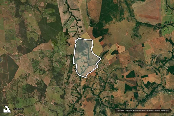 Imagem de satélite de FAZENDA MORRO DO FIGUEIREDO em JUSSARA - GO