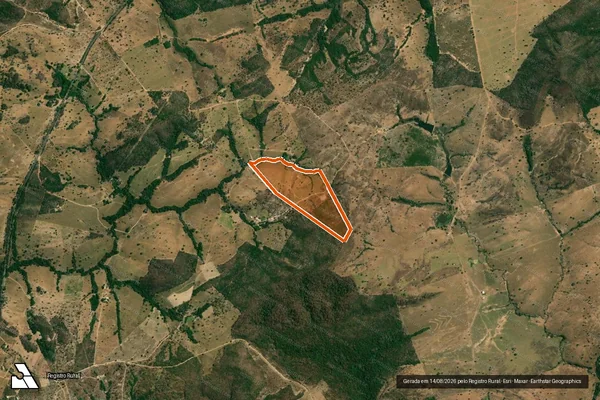 Imagem de satélite de FAZENDA SERRA NEGRA em GOIANÉSIA - GO