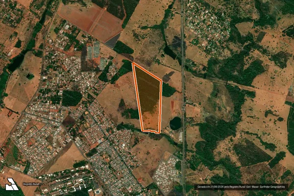 Imagem de satélite de Fazenda Planicie em GOIÂNIA - GO