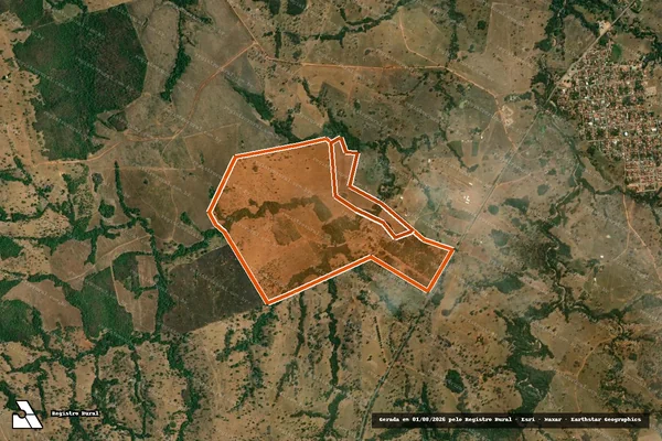 Imagem de satélite de FAZENDA AGUAS CLARAS em ARENÓPOLIS - GO