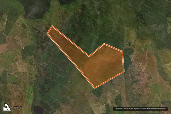 Imagem de satélite de Fazenda Pantanal Ii em FORMOSO DO ARAGUAIA - TO