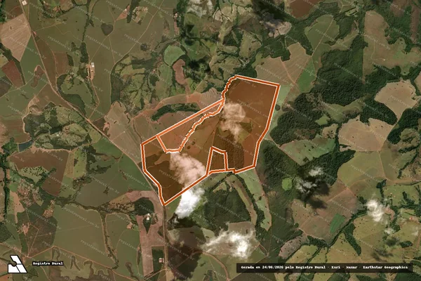 Imagem de satélite de FAZENDA SAO PEDRO em SILVÂNIA - GO
