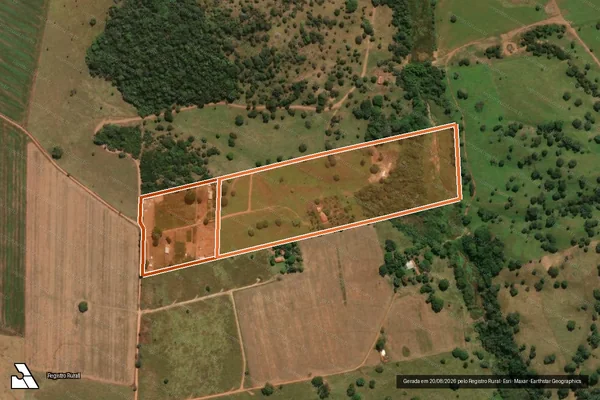 Imagem de satélite de FAZENDA CAPIVARA em SANTO ANTÔNIO DE GOIÁS - GO