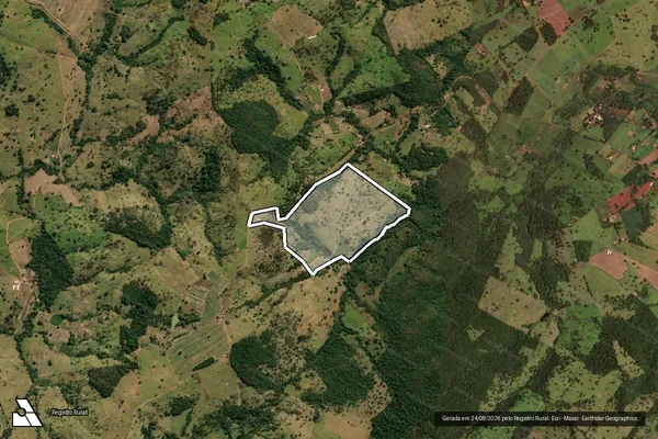 Imagem de satélite de Fazenda Corrego Do Barreiro em INHUMAS - GO