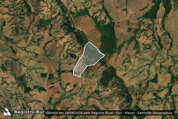 Imagem de satélite de FAZENDA JACARE em IPORÁ - GO