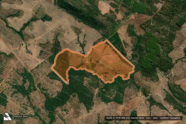 Imagem de satélite de FAZENDA MUTUM em DIORAMA - GO
