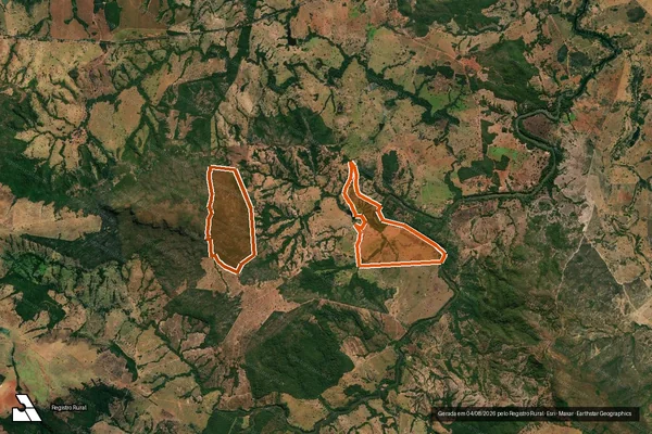 Imagem de satélite de FAZENDA MATRINCHA em ISRAELÂNDIA - GO