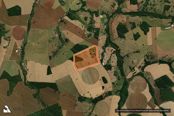 Imagem de satélite de Fazenda Lagoa Velha em ITABERAÍ - GO