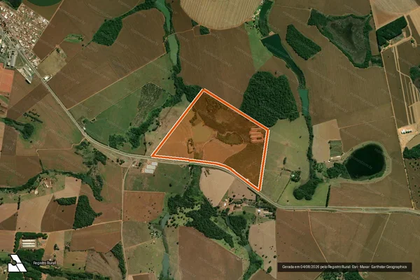 Imagem de satélite de Fazenda Santa Luzia em ITABERAÍ - GO