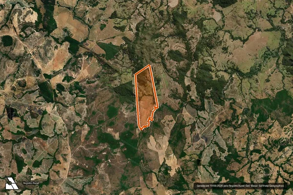 Imagem de satélite de Fazenda Lavandeira em ITAPURANGA - GO