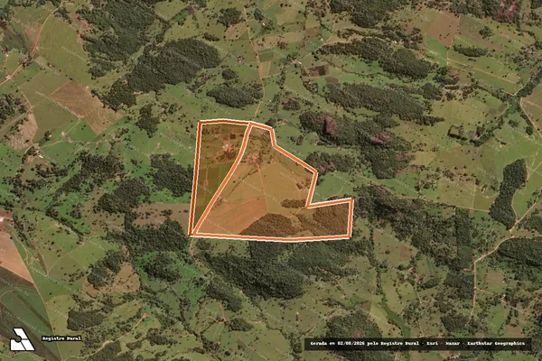 Imagem de satélite de Fazenda Canastra Ou Conceicao em CARMO DO RIO VERDE - GO