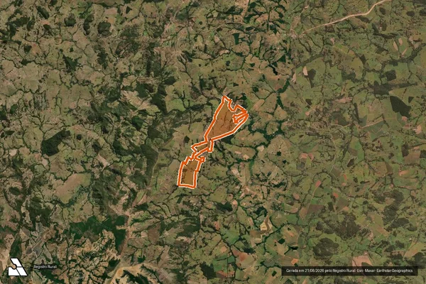 Imagem de satélite de FAZ BARRA DO BAU COM RIO SANTANA em ITAPURANGA - GO