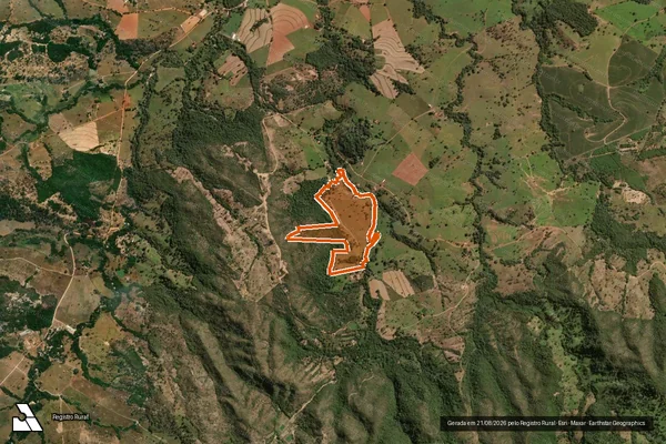 Imagem de satélite de Fazenda Lages em ITAPURANGA - GO