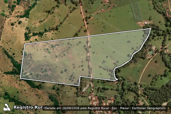 Imagem de satélite de Fazenda Lages em ITAPURANGA - GO