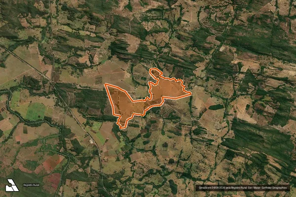 Imagem de satélite de FAZENDA BOM SUCESSO em JARAGUÁ - GO