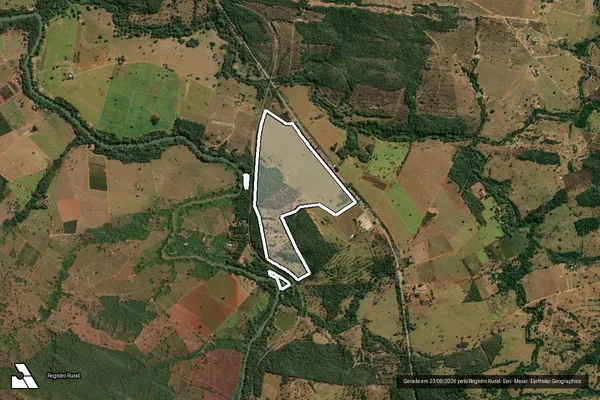 Imagem de satélite de FAZENDA BOM SUCESSO em JARAGUÁ - GO