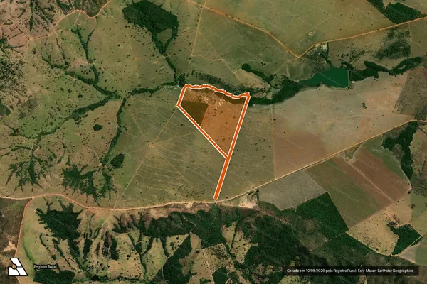 Imagem de satélite de FAZENDA GRIMPAS em HIDROLÂNDIA - GO