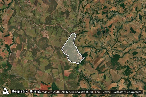 Imagem de satélite de FAZENDA AGUA BRANCA - ITAIPAVA em JAUPACI - GO