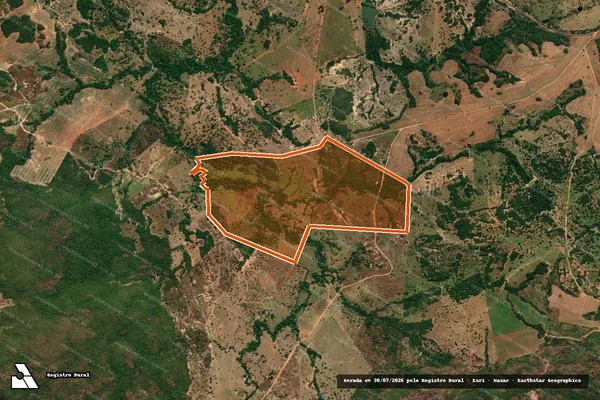 Imagem de satélite de FAZENDA TRES PODERES em JAUPACI - GO