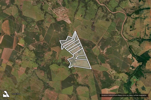 Imagem de satélite de Fazenda Jaragua em JAUPACI - GO
