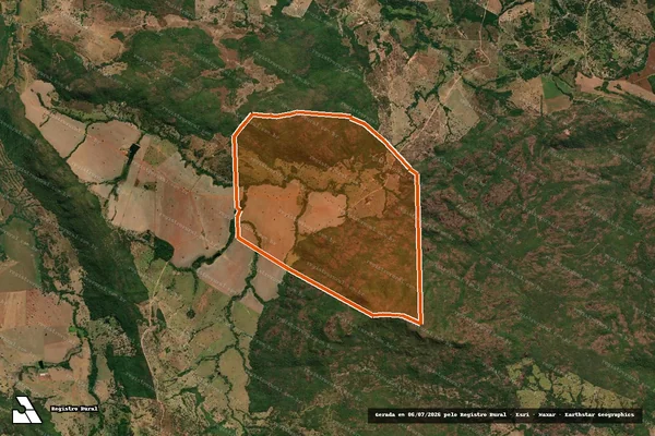 Imagem de satélite de FAZENDA SERRA DA SENTINELA em JAUPACI - GO