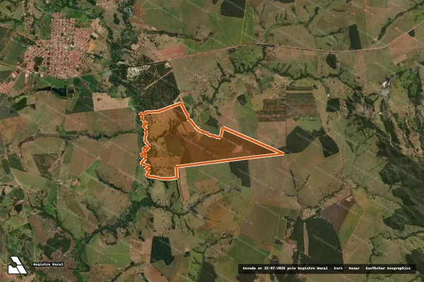 Imagem de satélite de Fazenda Barra Funda em NAZÁRIO - GO