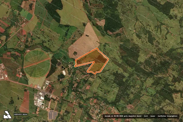 Imagem de satélite de Fazenda Guariroba em NOVA VENEZA - GO