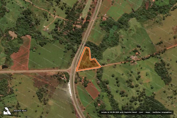 Imagem de satélite de Fazenda Cachoeira em NOVA VENEZA - GO