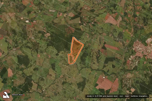 Imagem de satélite de Fazenda Ribeirão da Posse em NOVA VENEZA - GO