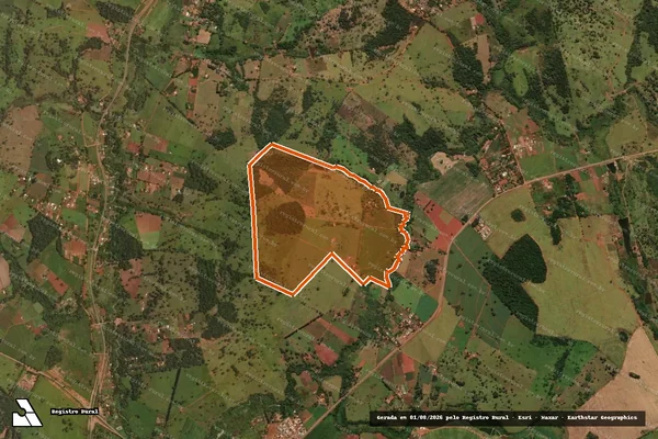 Imagem de satélite de Fazenda Nova Aurora em NOVA VENEZA - GO