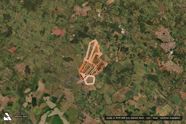 Imagem de satélite de FAZENDA RANCHINHO em SANTO ANTÔNIO DE GOIÁS - GO