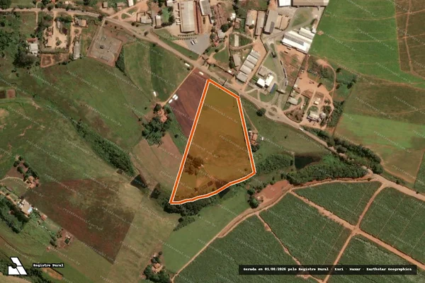 Imagem de satélite de CORREGO DA SERRA E PALMITO em RUBIATABA - GO
