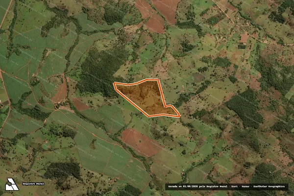 Imagem de satélite de Fazenda Serra Abaixo em RUBIATABA - GO