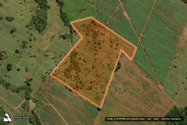 Imagem de satélite de FAZENDA SERRA ABAIXO em RUBIATABA - GO