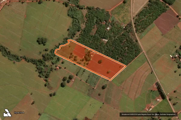 Imagem de satélite de Fazenda Corrego Queixada em RUBIATABA - GO