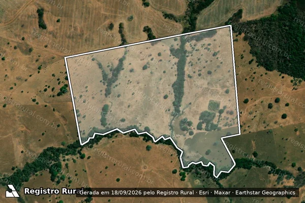Imagem de satélite de Faz Corrego Do Limao em SANCLERLÂNDIA - GO
