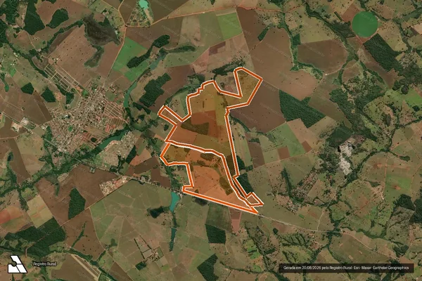 Imagem de satélite de FAZENDA SERIDO em SANTA BÁRBARA DE GOIÁS - GO