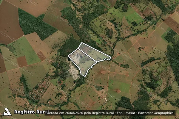 Imagem de satélite de ESTANCIA OLIVEIRA em SANTA BÁRBARA DE GOIÁS - GO