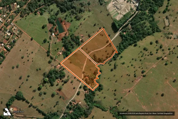 Imagem de satélite de Fazenda Sta Barbara De Baixo em SANTA BÁRBARA DE GOIÁS - GO